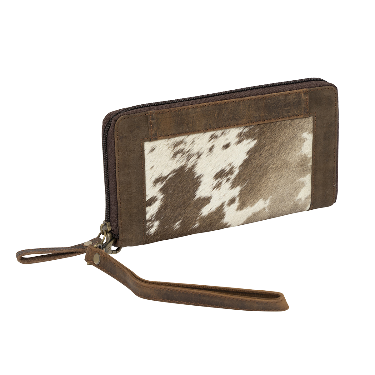 Cowhide with Zipper Edge Wallet