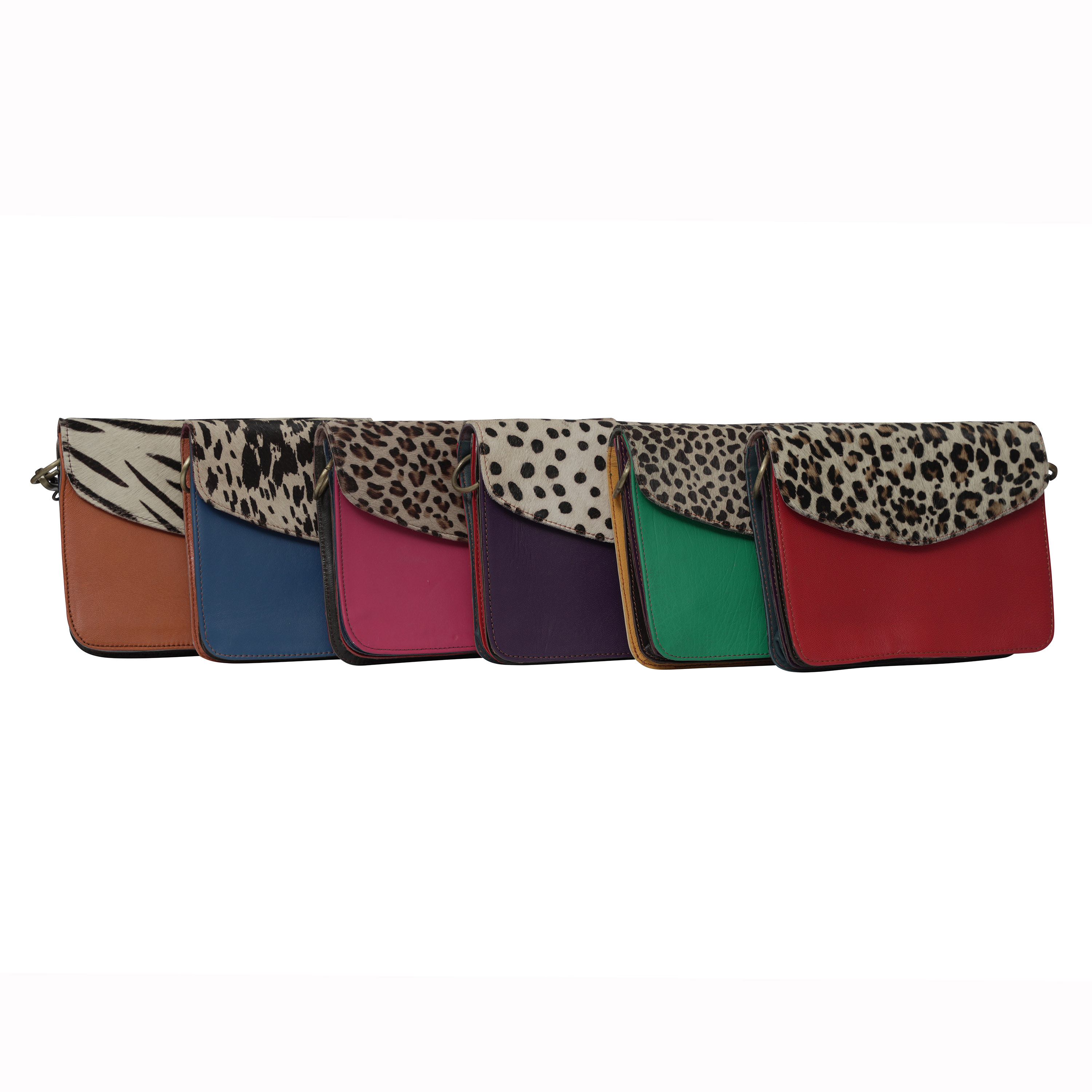 Cowhide Accordion Envelope Purse