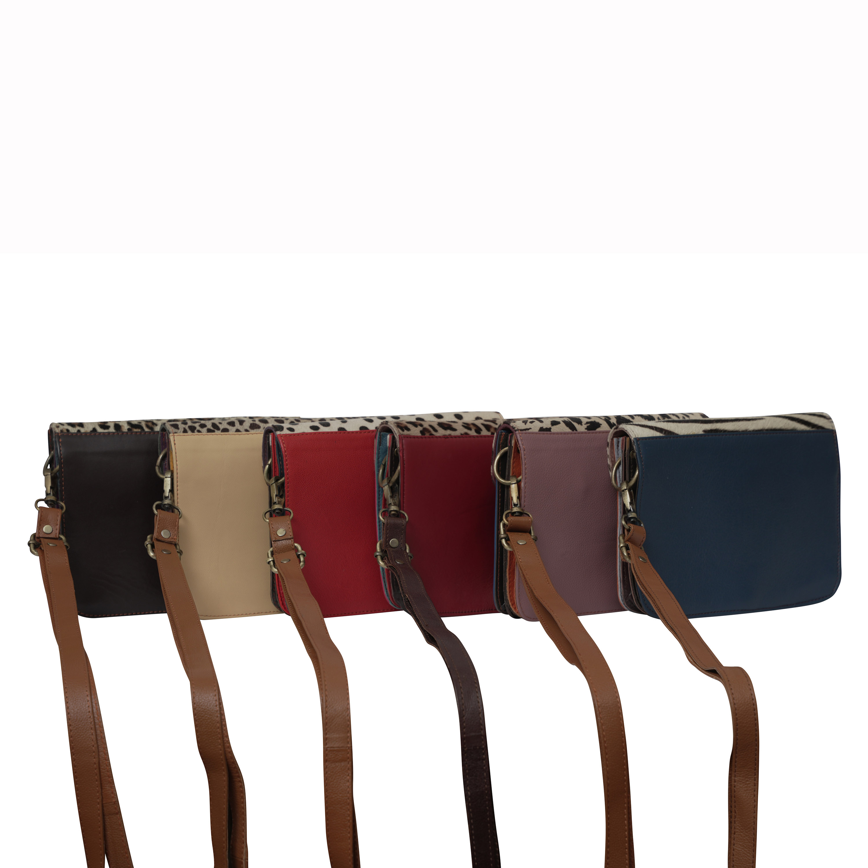 Cowhide Accordion Envelope Purse