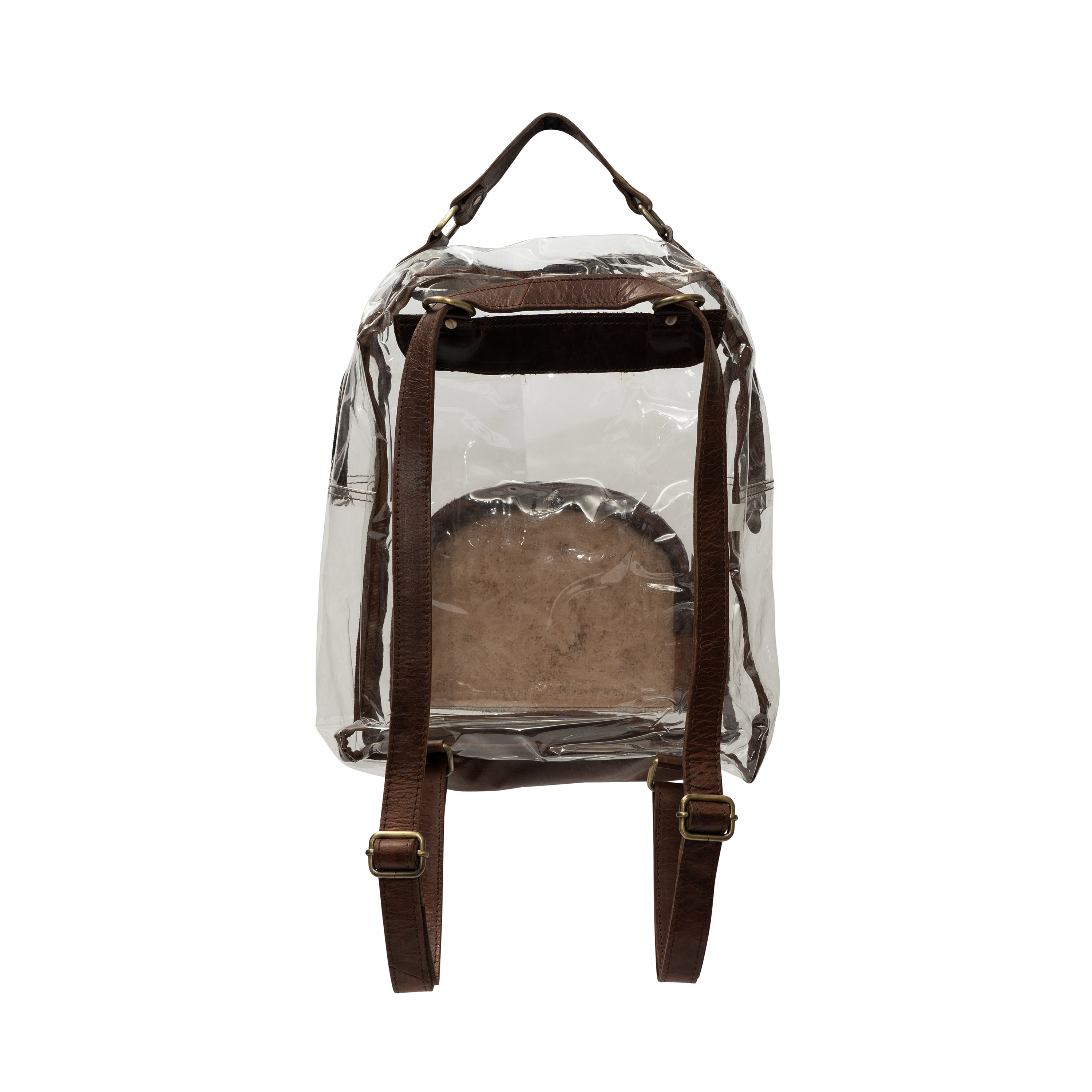 Tooled Leather Clear Backpack (Closeout)