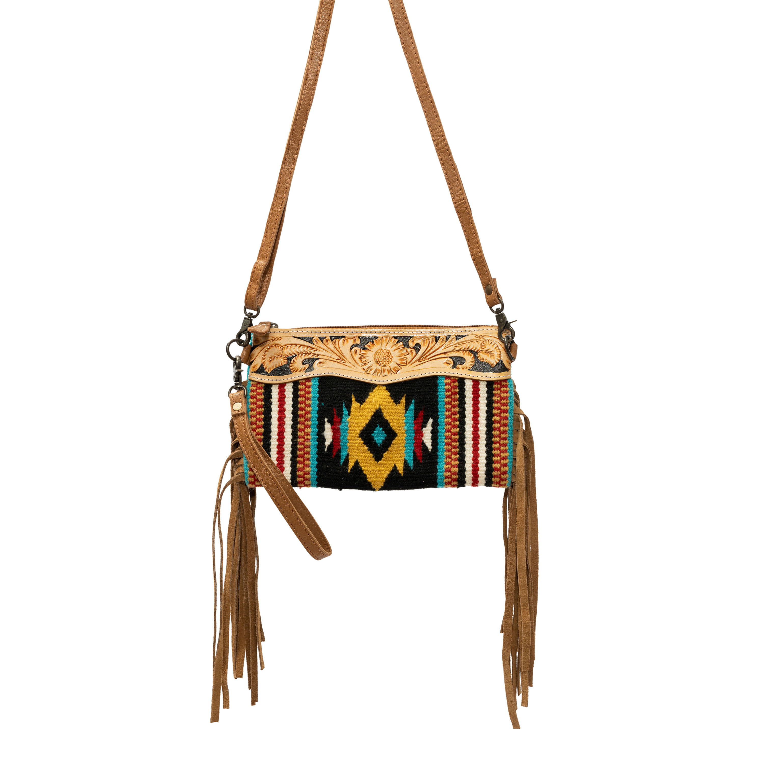 Southwestern Fringed Crossbody