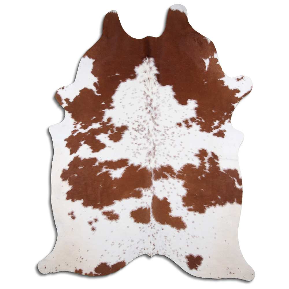 Brown & White Cloudy Cowhide