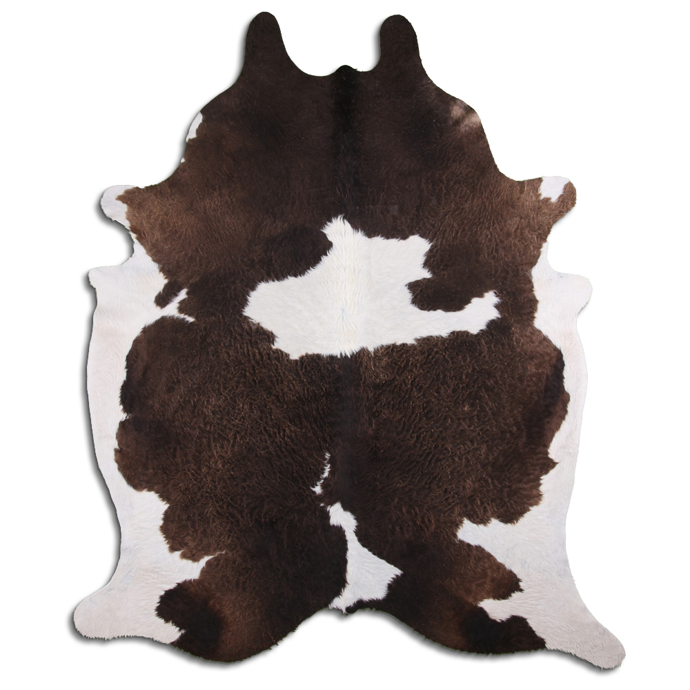 Chocolate & White Cowhide