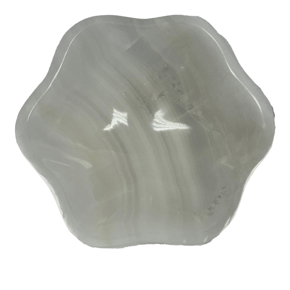Small Trinket Onyx Bowl-White