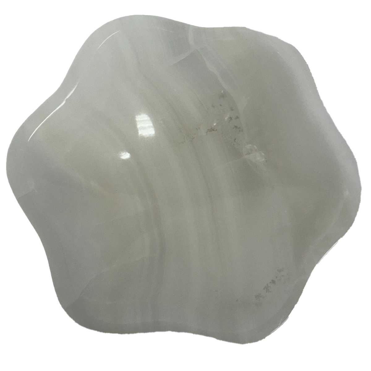 Small Trinket Onyx Bowl-White