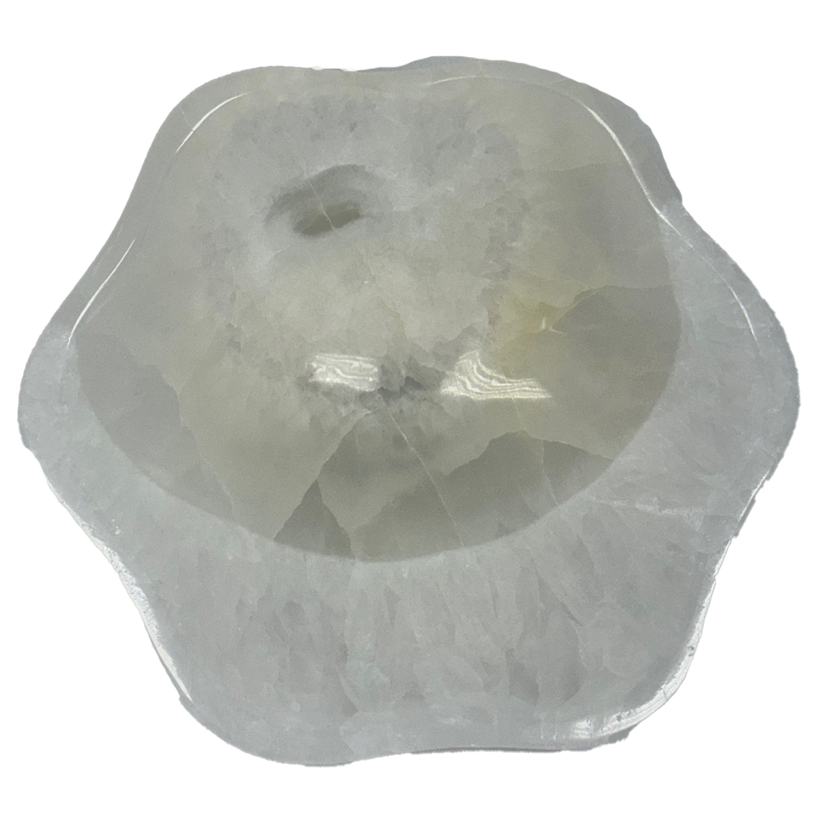 Small Trinket Onyx Bowl-White