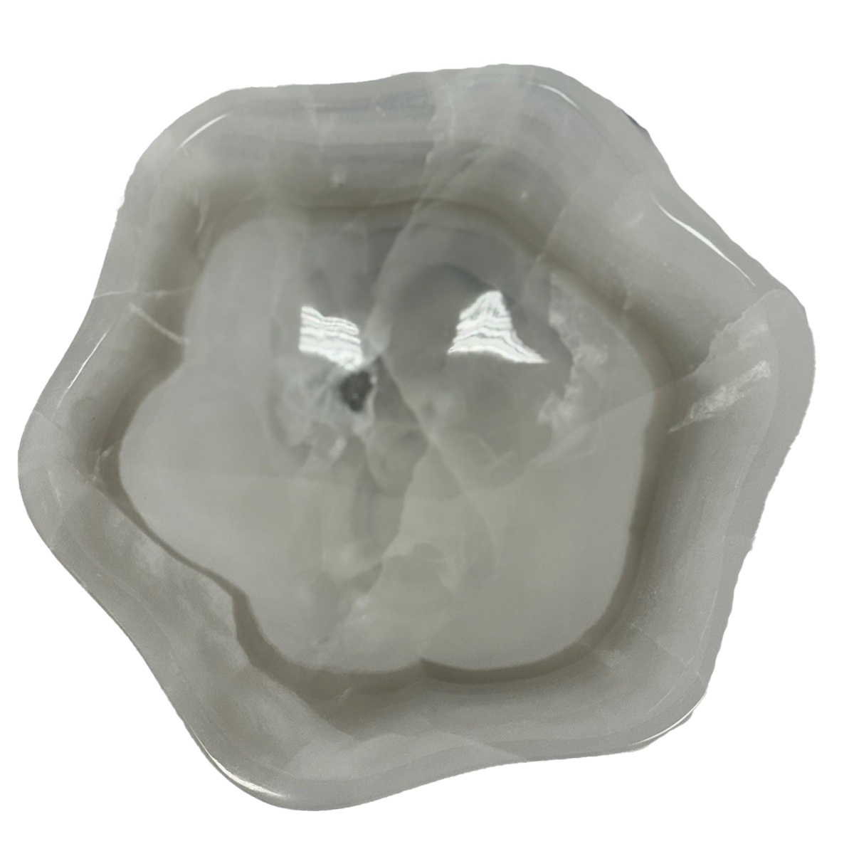 Small Trinket Onyx Bowl-White