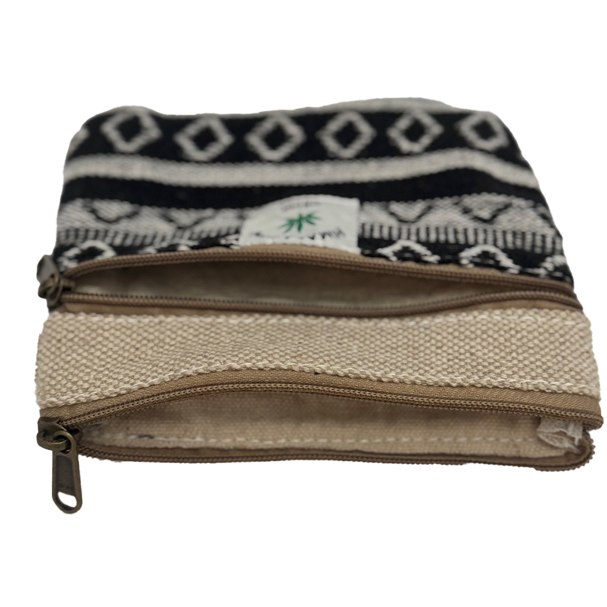Hemp Double Zipper Coinpurse (Closeout)