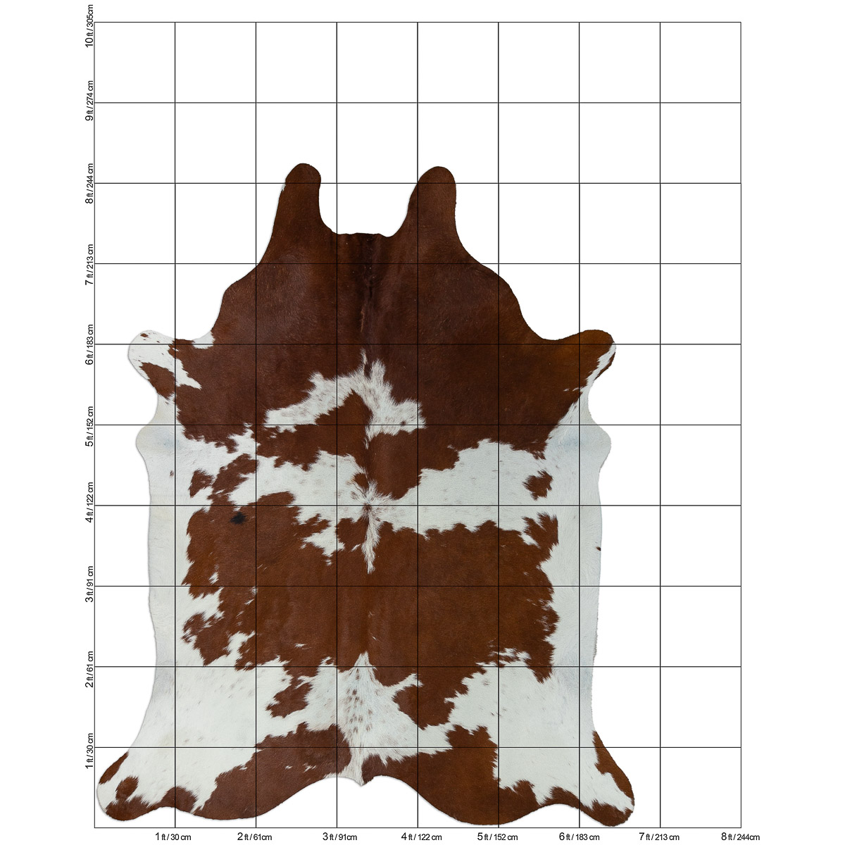 Lg Brown & White Cloudy