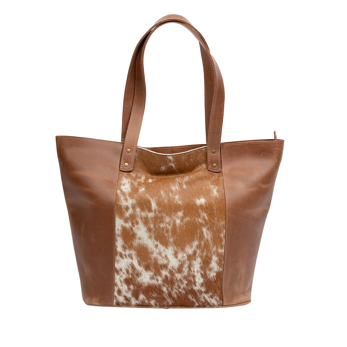 Cowhide & Leather Tote