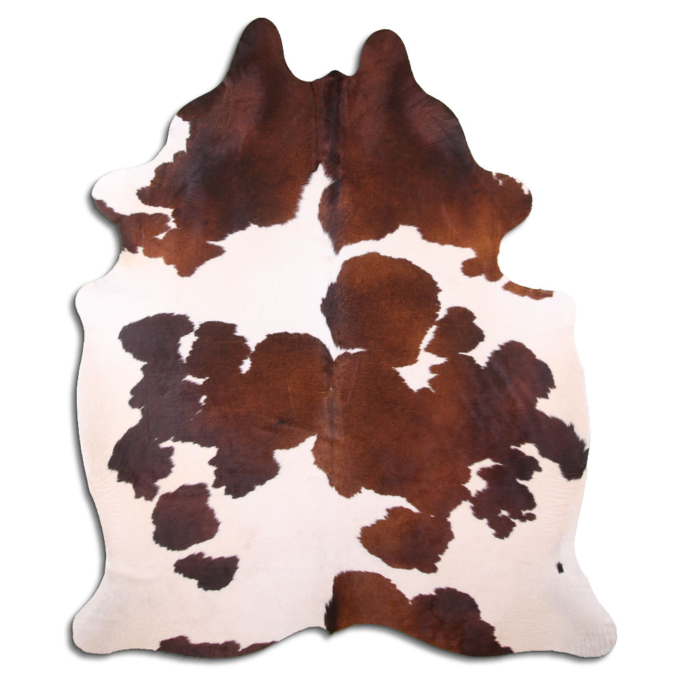 Brown & White Cowhide
