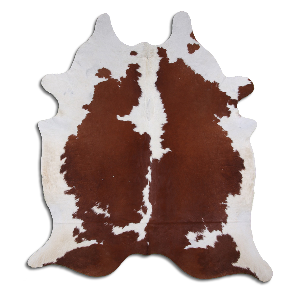 Brown & White Cowhide