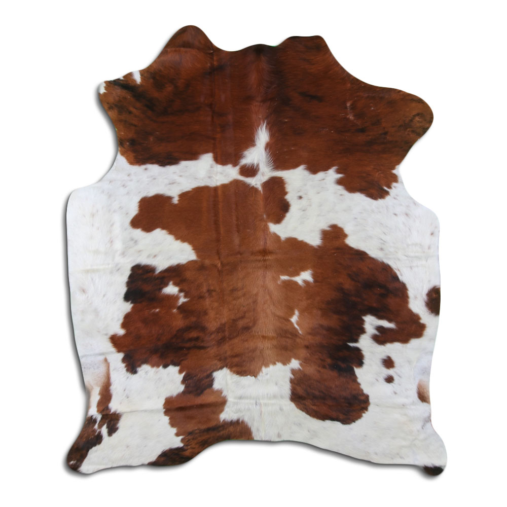 Brown & White Cowhide