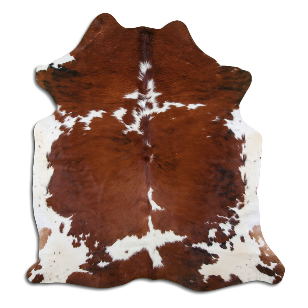 Brown & White Cowhide